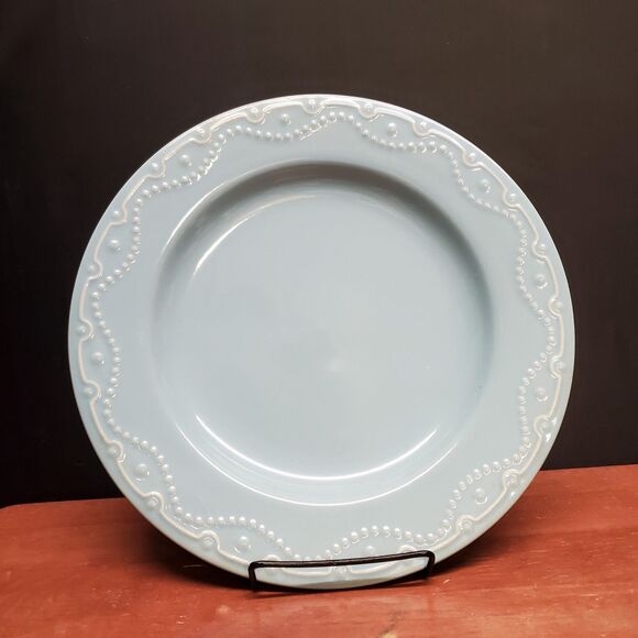 Paula Deen Collection J011 Whitaker Aqua Dinner Plate 10 7/8" - Picture 3 of 6